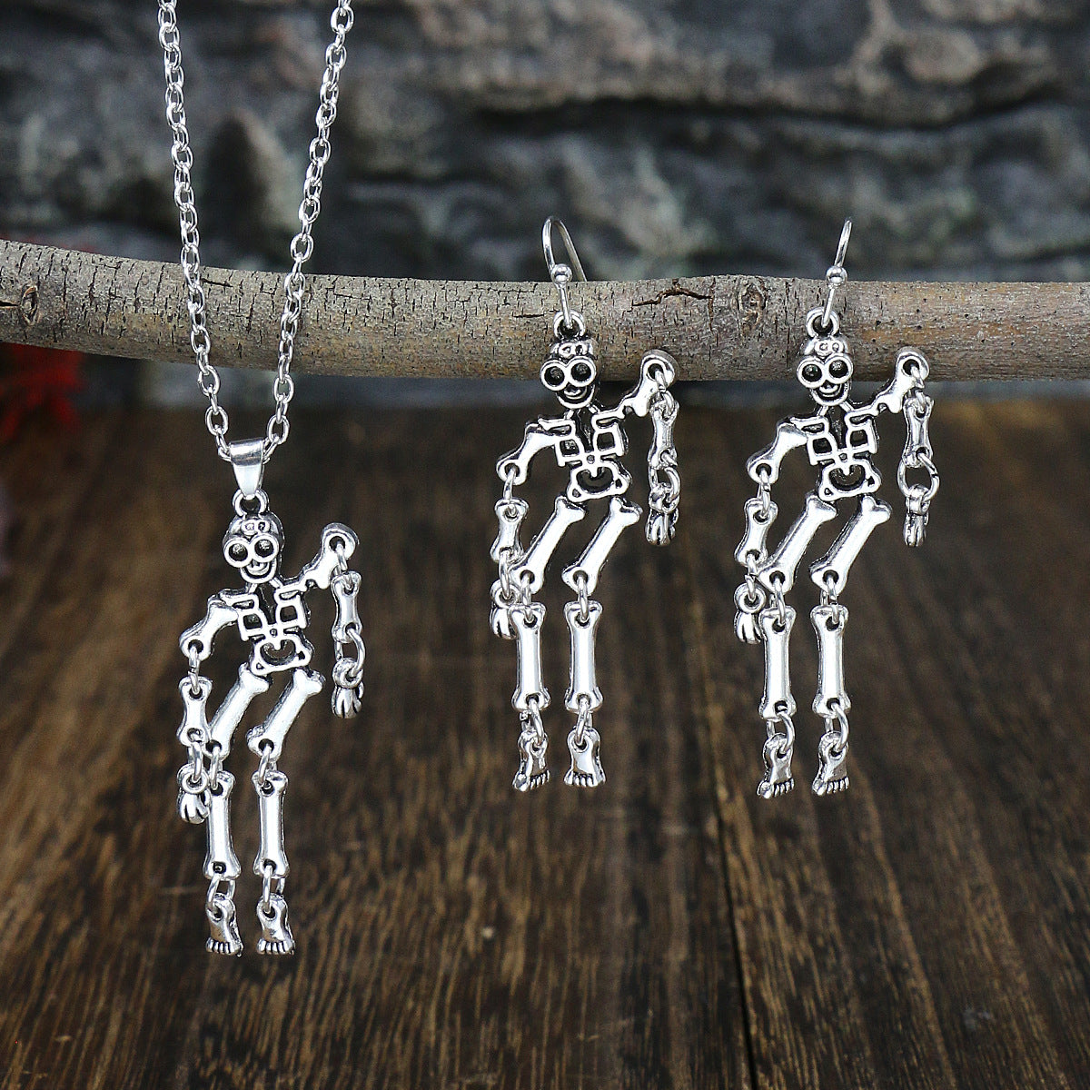 Wholesale Halloween Exaggerated Creative Skeleton Skeleton Dark Style Earrings